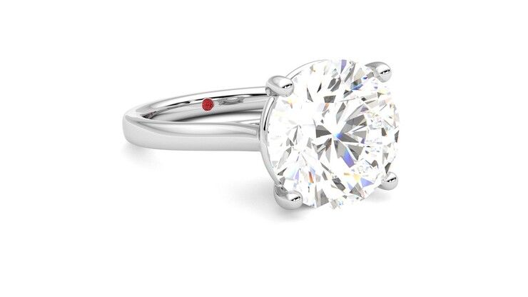 Taylor & Hart Hope Round Engagement Ring 360 degree image 5