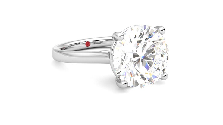 Taylor & Hart Hope Round Engagement Ring 360 degree image 5