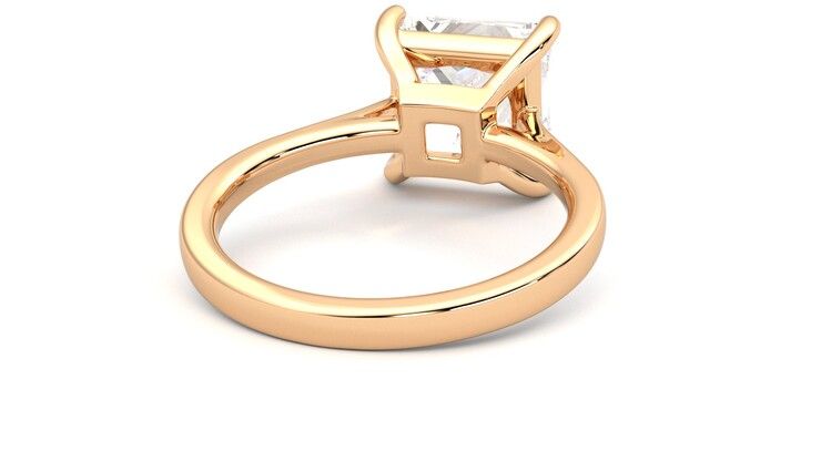 Taylor & Hart Hope Princess Engagement Ring 360 degree image 14