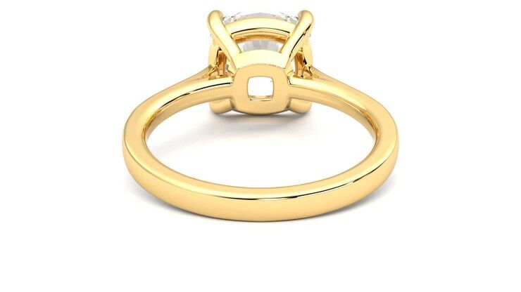 Taylor & Hart Hope Cushion Engagement Ring 360 degree image 15