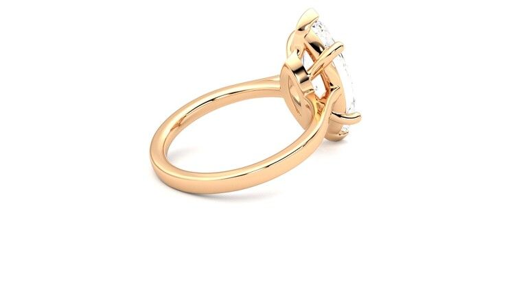 Taylor & Hart Hope Marquise Engagement Ring 360 degree image 12