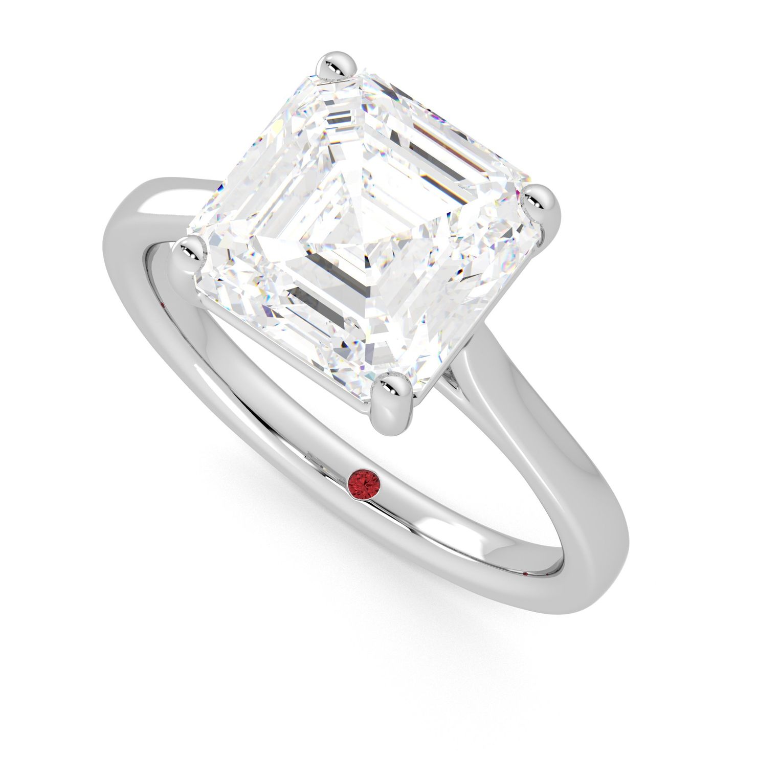 Taylor & Hart Hope Asscher Engagement Ring 0