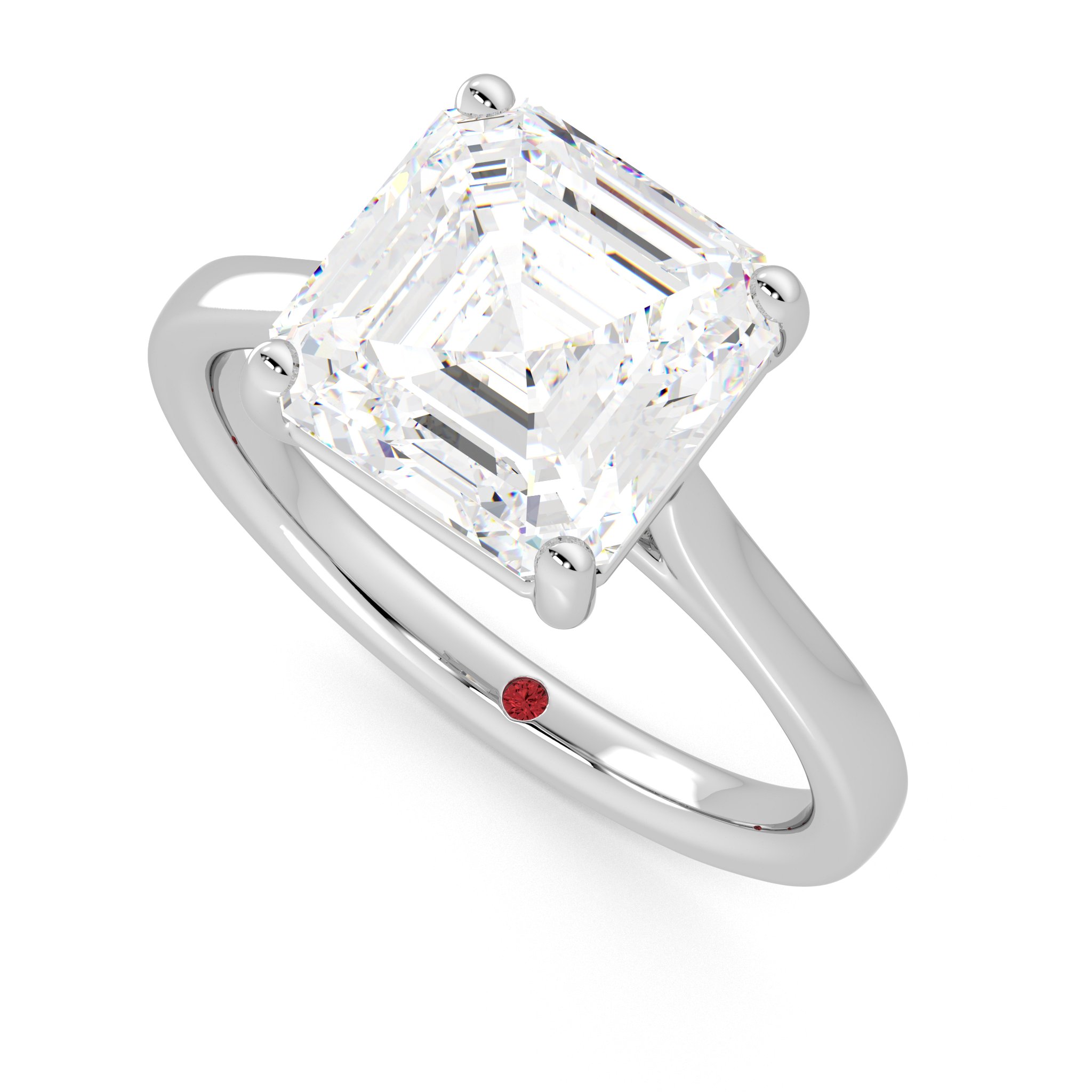 Taylor & Hart Hope Asscher Engagement Ring 0