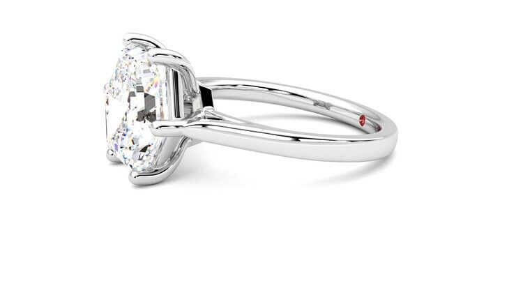 Taylor & Hart Hope Hexagonal Engagement Ring 360 degree image 22