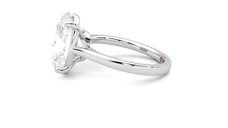 Taylor & Hart Hope Oval Engagement Ring 360 degree image 21