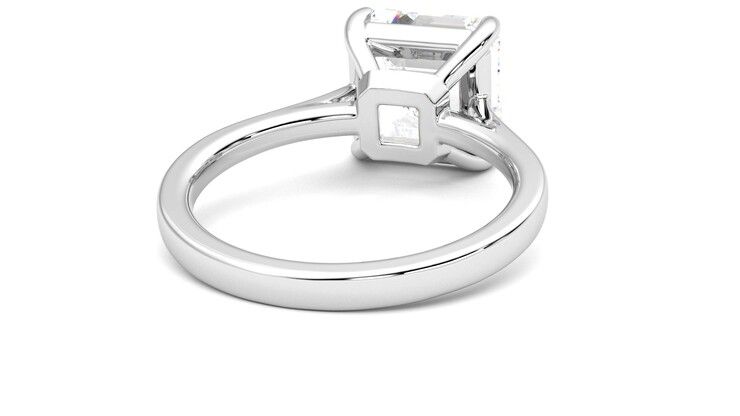 Taylor & Hart Hope Asscher Engagement Ring 360 degree image 14