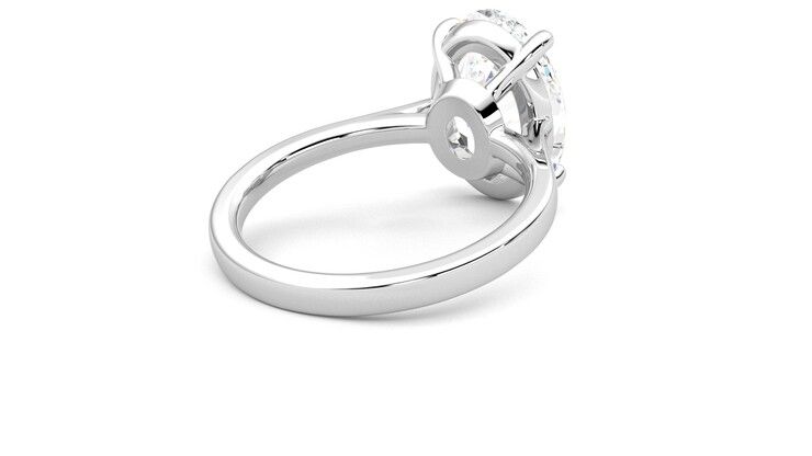 Taylor & Hart Hope Oval Engagement Ring 360 degree image 13