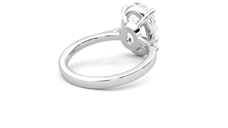 Taylor & Hart Hope Oval Engagement Ring 360 degree image 13