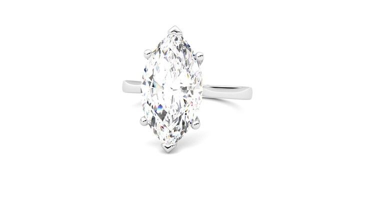 Taylor & Hart Hope Marquise Engagement Ring 360 degree image 27