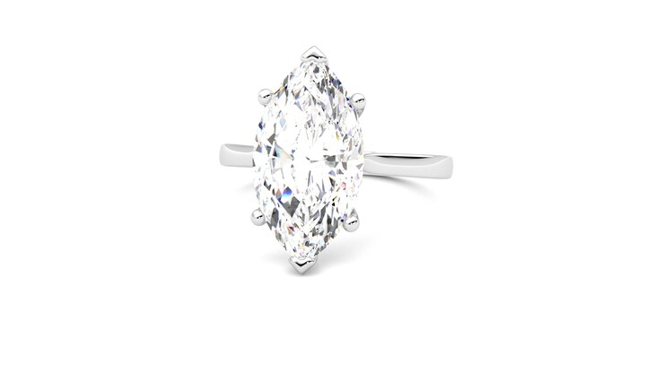 Taylor & Hart Hope Marquise Engagement Ring 360 degree image 27