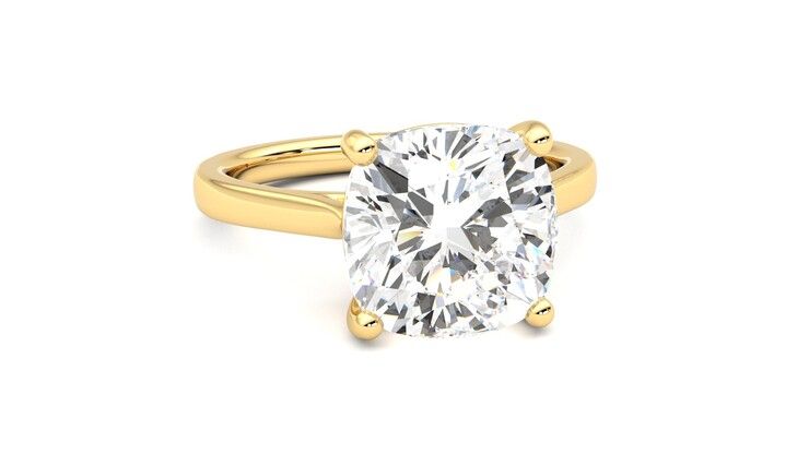 Taylor & Hart Hope Cushion Engagement Ring 360 degree image 3