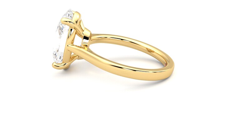 Taylor & Hart Hope Oval Engagement Ring 360 degree image 20