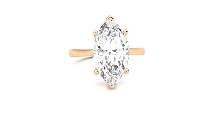 Taylor & Hart Hope Marquise Engagement Ring 360 degree image 2