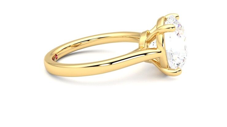 Taylor & Hart Hope Round Engagement Ring 360 degree image 9