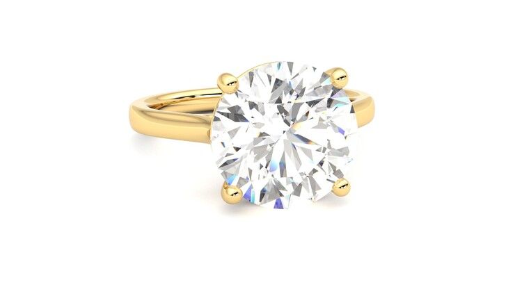 Taylor & Hart Hope Round Engagement Ring 360 degree image 3