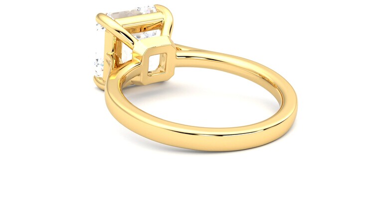 Taylor & Hart Hope Asscher Engagement Ring 360 degree image 17