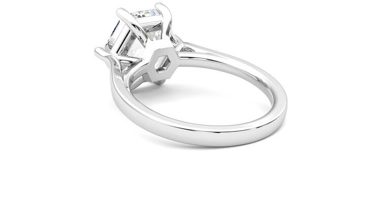 Taylor & Hart Hope Hexagonal Engagement Ring 360 degree image 17