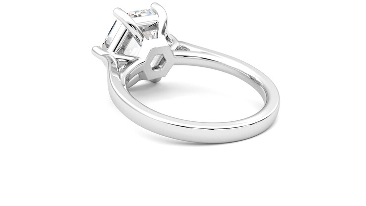 Taylor & Hart Hope Hexagonal Engagement Ring 360 degree image 17