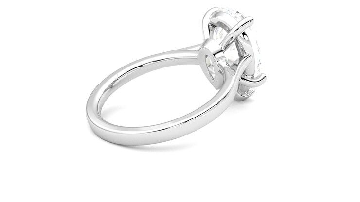 Taylor & Hart Hope Pear Engagement Ring 360 degree image 12