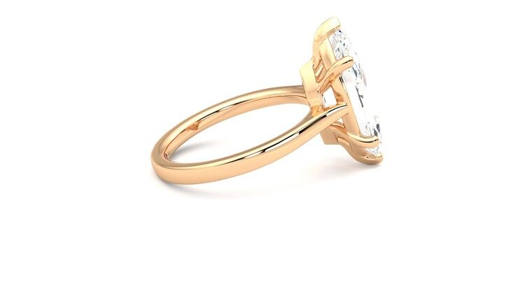 Taylor & Hart Hope Marquise Engagement Ring 360 degree image 10