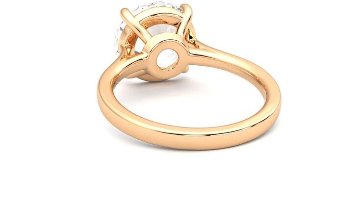 Taylor & Hart Hope Round Engagement Ring 360 degree image 16
