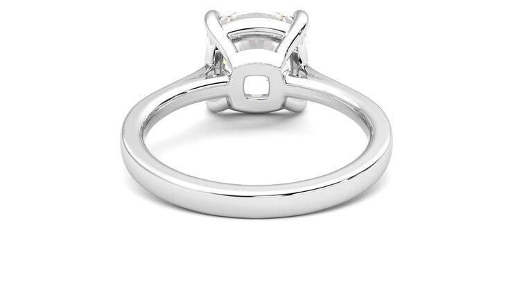 Taylor & Hart Hope Cushion Engagement Ring 360 degree image 15