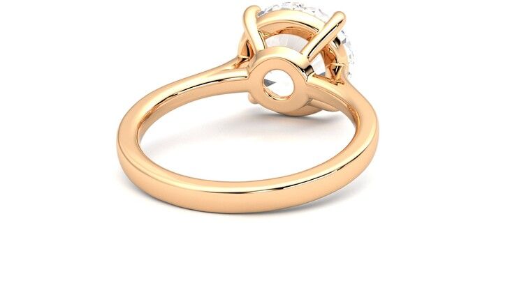 Taylor & Hart Hope Round Engagement Ring 360 degree image 14