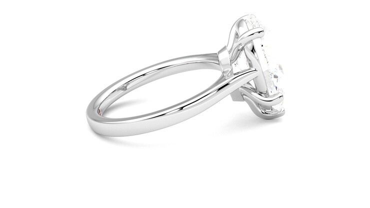 Taylor & Hart Hope Pear Engagement Ring 360 degree image 10