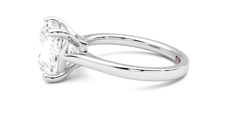 Taylor & Hart Hope Cushion Engagement Ring 360 degree image 21