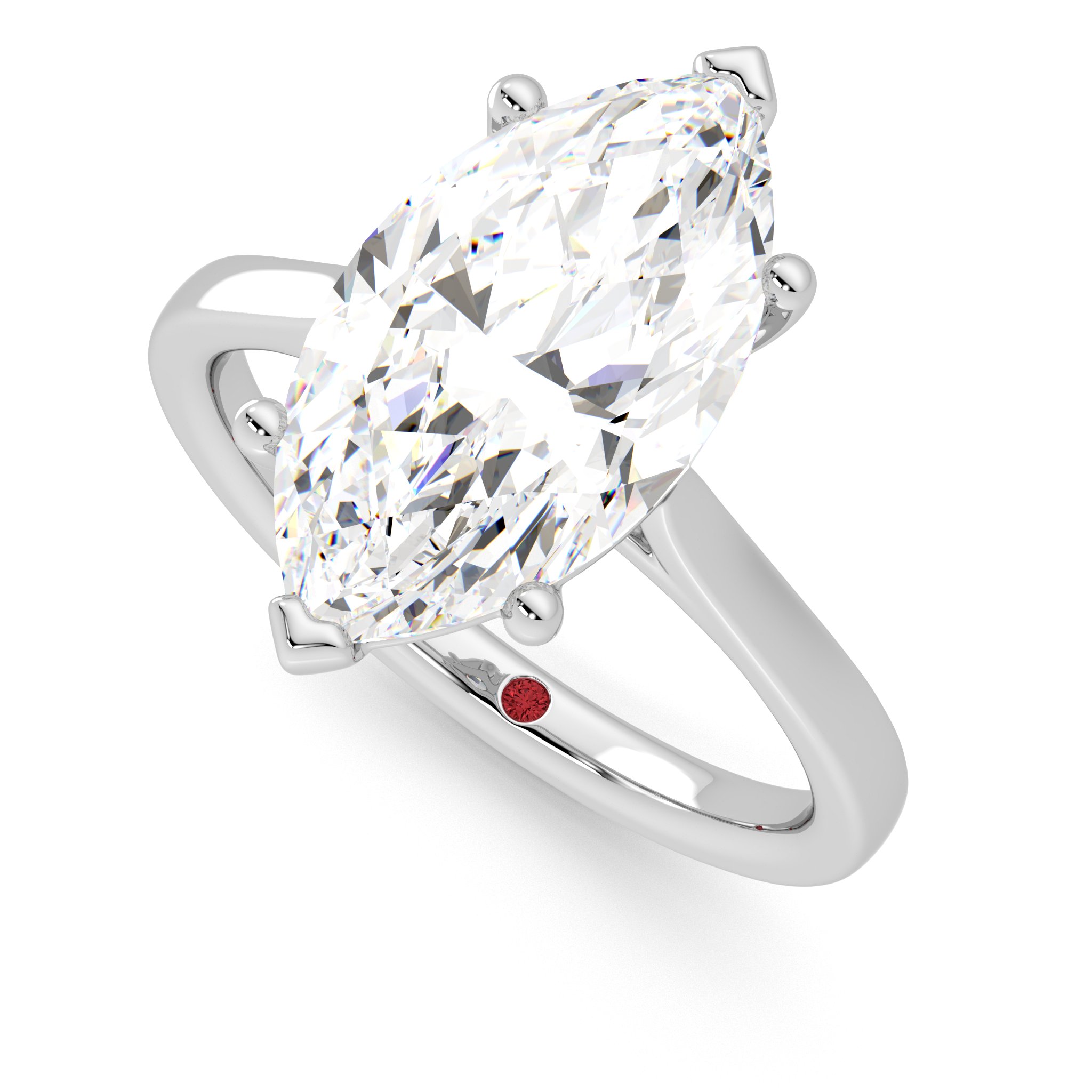 Taylor & Hart Hope Marquise Engagement Ring 0