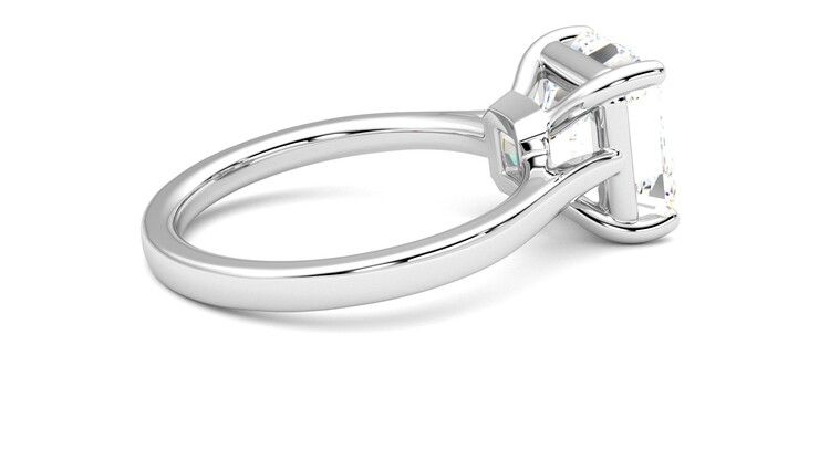 Taylor & Hart Hope Asscher Engagement Ring 360 degree image 11