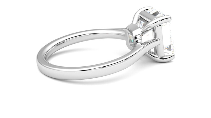 Taylor & Hart Hope Asscher Engagement Ring 360 degree image 11