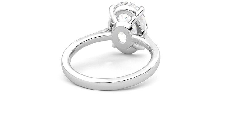 Taylor & Hart Hope Oval Engagement Ring 360 degree image 14
