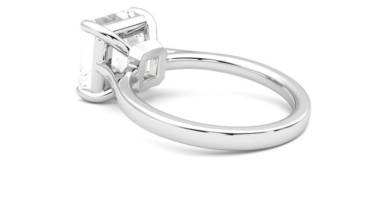 Taylor & Hart Hope Asscher Engagement Ring 360 degree image 18