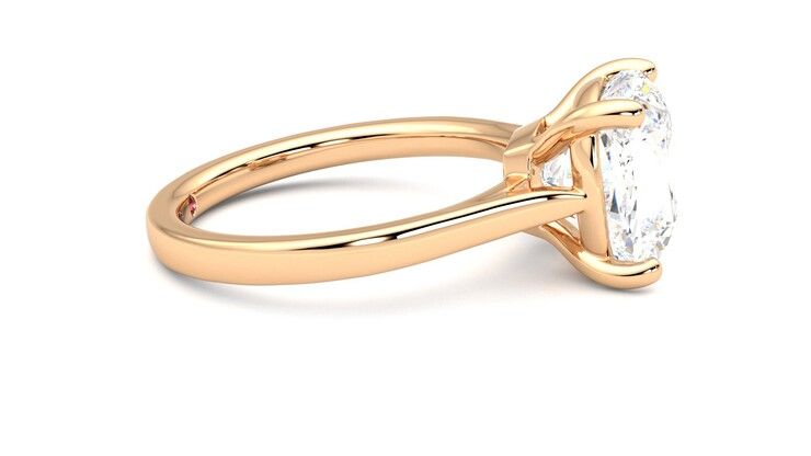 Taylor & Hart Hope Cushion Engagement Ring 360 degree image 9