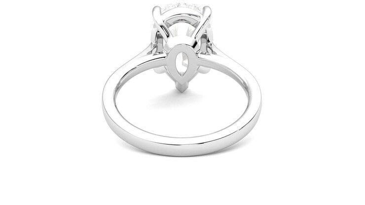 Taylor & Hart Hope Pear Engagement Ring 360 degree image 15