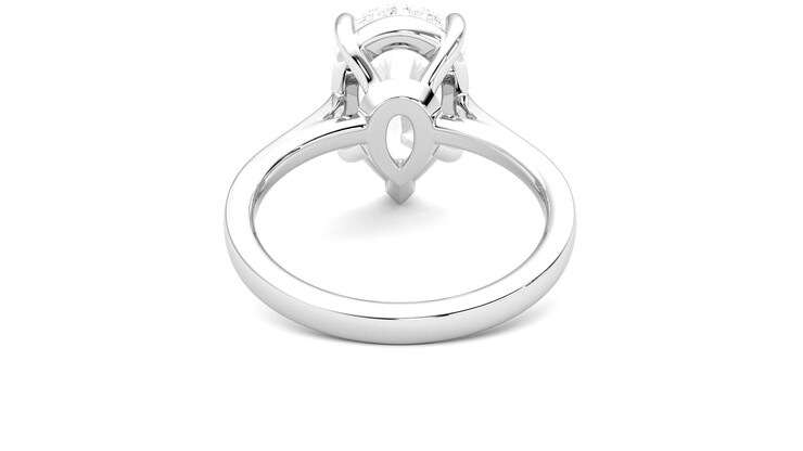 Taylor & Hart Hope Pear Engagement Ring 360 degree image 15
