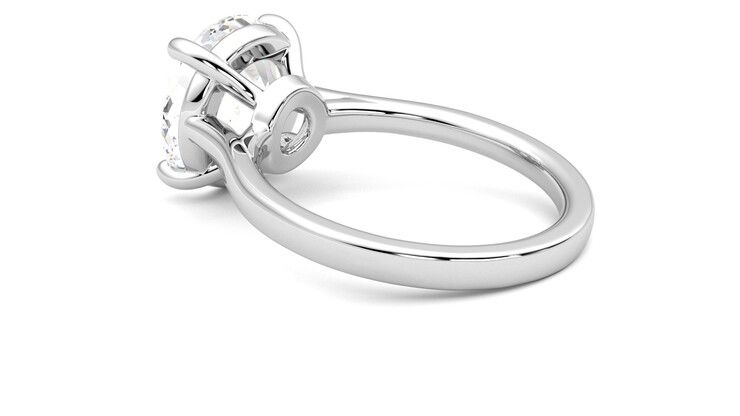 Taylor & Hart Hope Round Engagement Ring 360 degree image 18