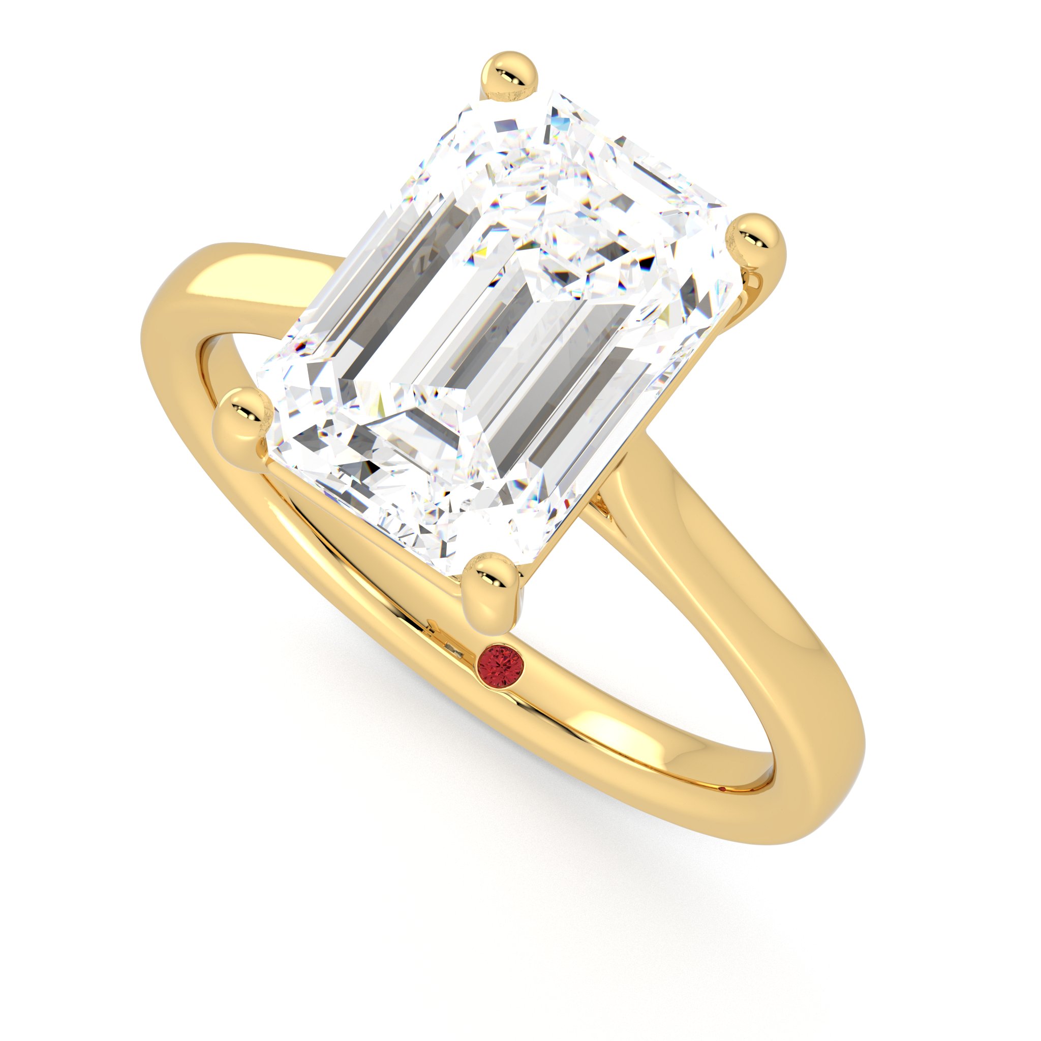 Taylor & Hart Hope Emerald Engagement Ring 0
