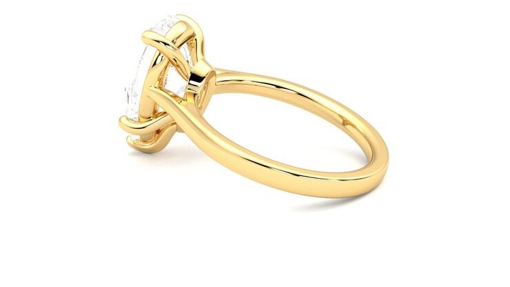 Taylor & Hart Hope Pear Engagement Ring 360 degree image 19