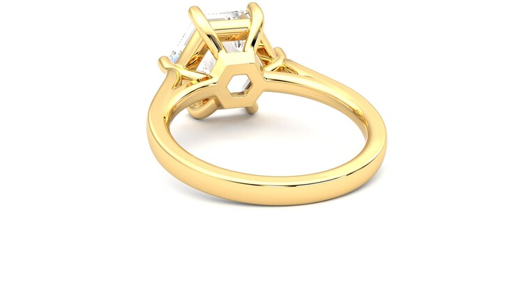 Taylor & Hart Hope Hexagonal Engagement Ring 360 degree image 16