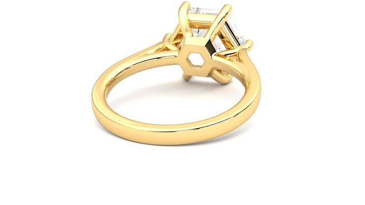 Taylor & Hart Hope Hexagonal Engagement Ring 360 degree image 14