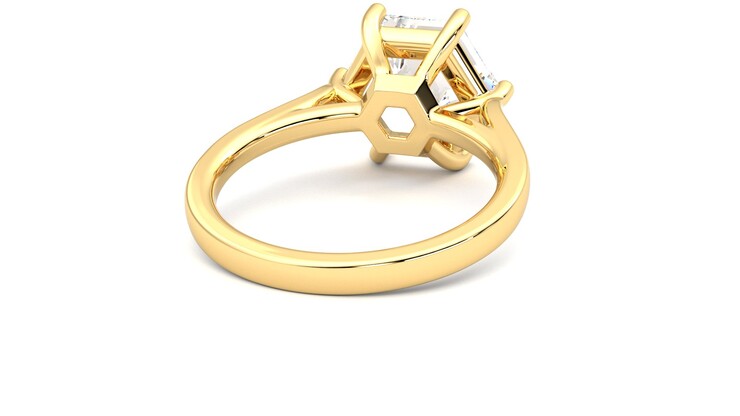 Taylor & Hart Hope Hexagonal Engagement Ring 360 degree image 14