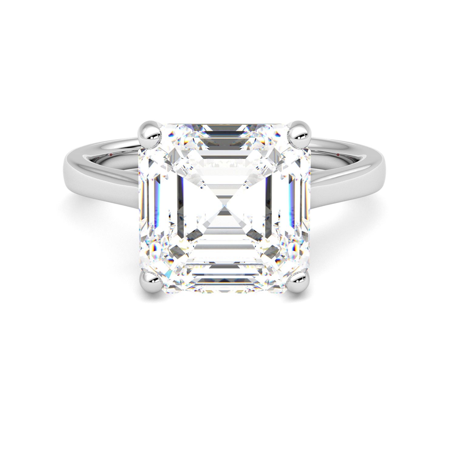 Taylor & Hart Hope Asscher Engagement Ring 0