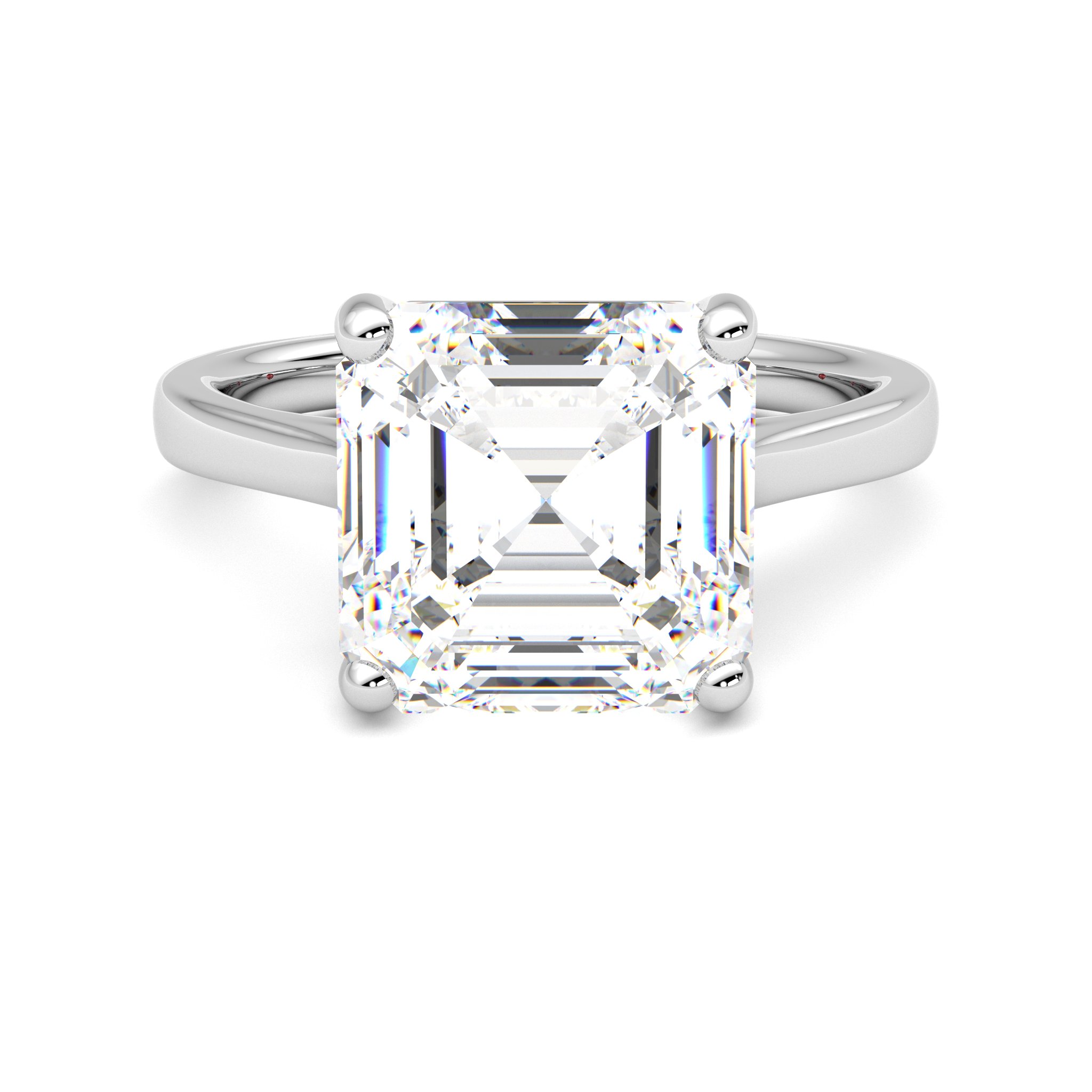 Taylor & Hart Hope Asscher Engagement Ring 0