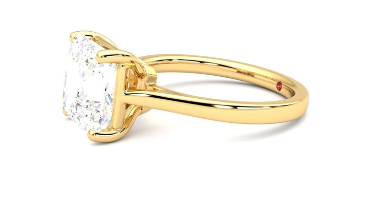 Taylor & Hart Hope Asscher Engagement Ring 360 degree image 22
