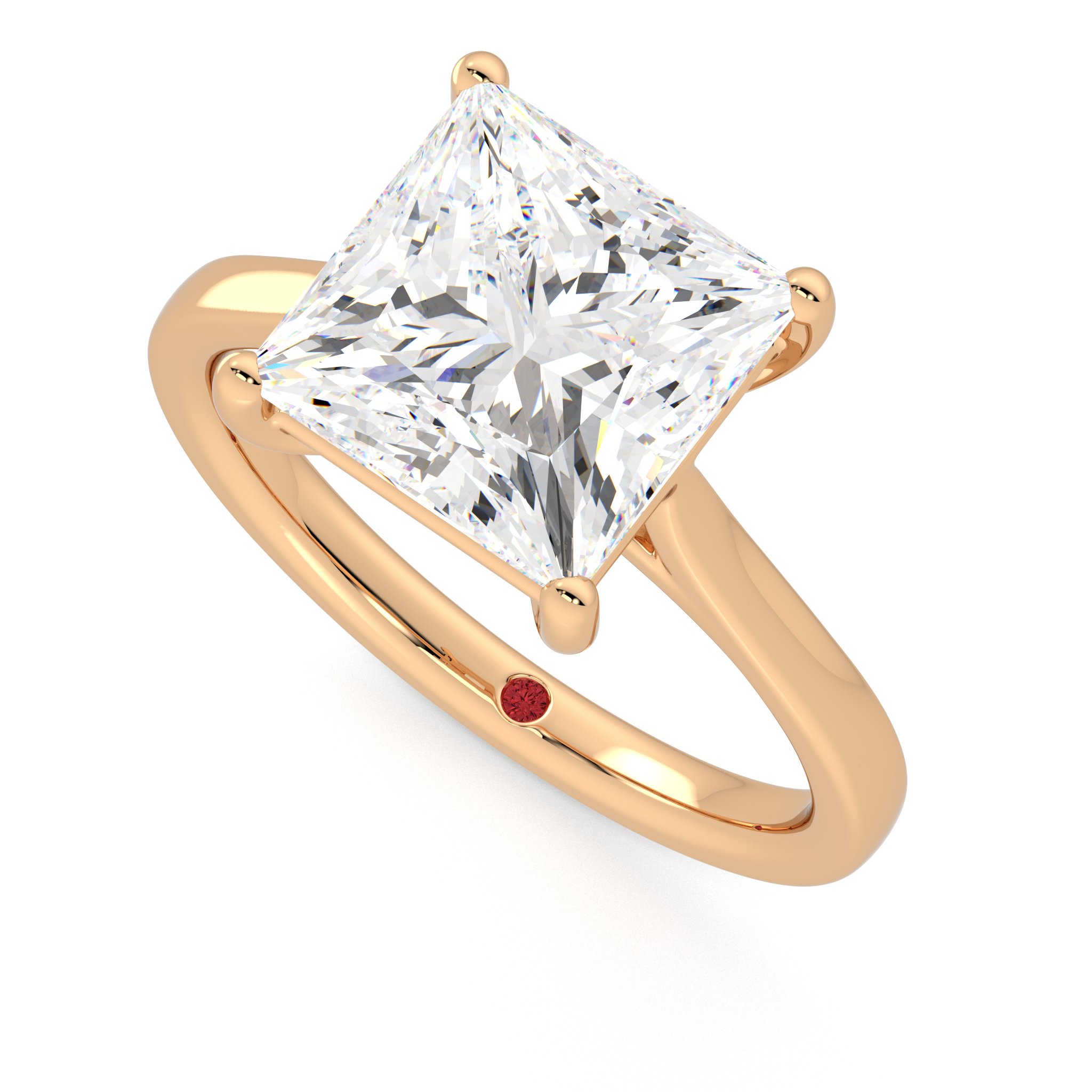 Taylor & Hart Hope Princess Engagement Ring 0