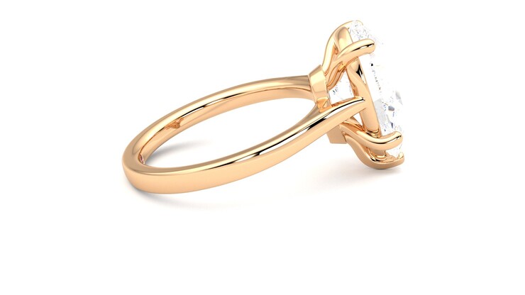 Taylor & Hart Hope Pear Engagement Ring 360 degree image 10