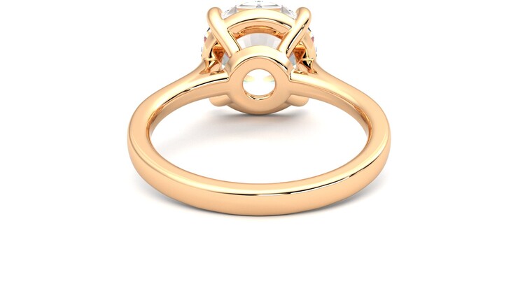 Taylor & Hart Hope Round Engagement Ring 360 degree image 15