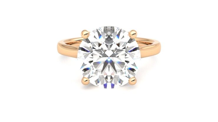Taylor & Hart Hope Round Engagement Ring 360 degree image 0
